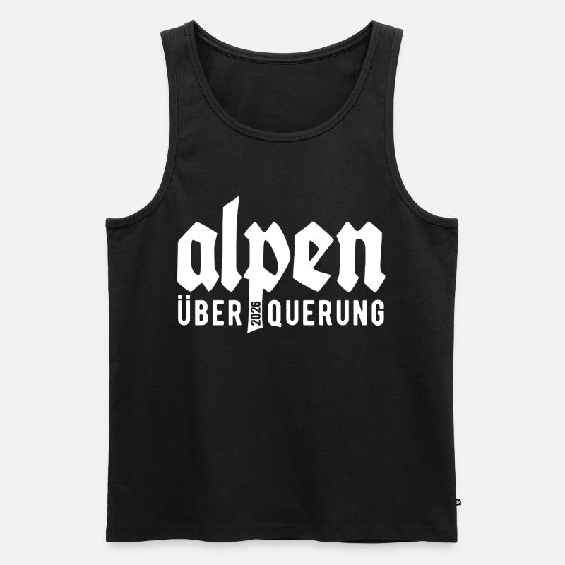 Alpen Überquerung 2026 - Wandern - Männer Premium Bio Tank Top - Schwarz