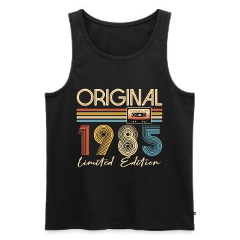 40th Birthday 40 Years Original 1985 - Men's Premium Organic Tank Top - black - Front - Michal (187cm)