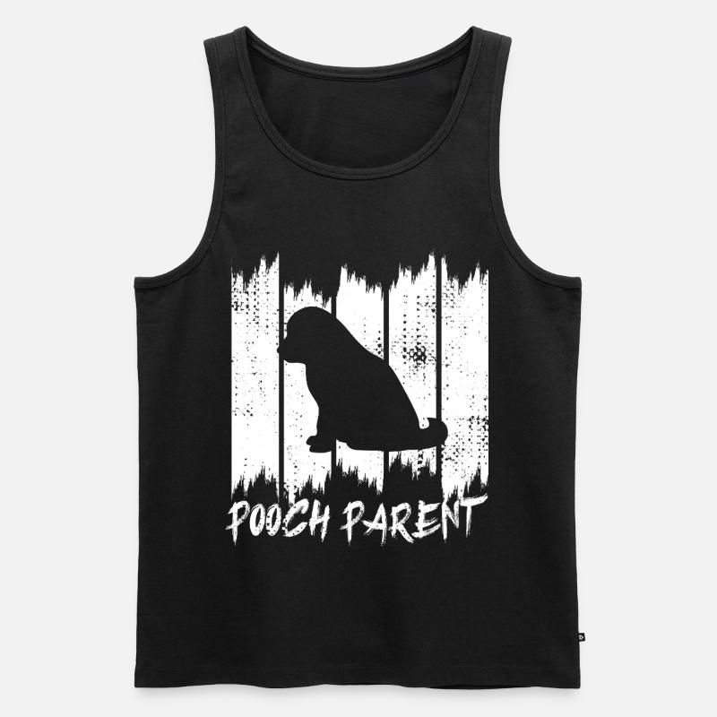Hundeeltern - Männer Premium Bio Tank Top - Schwarz