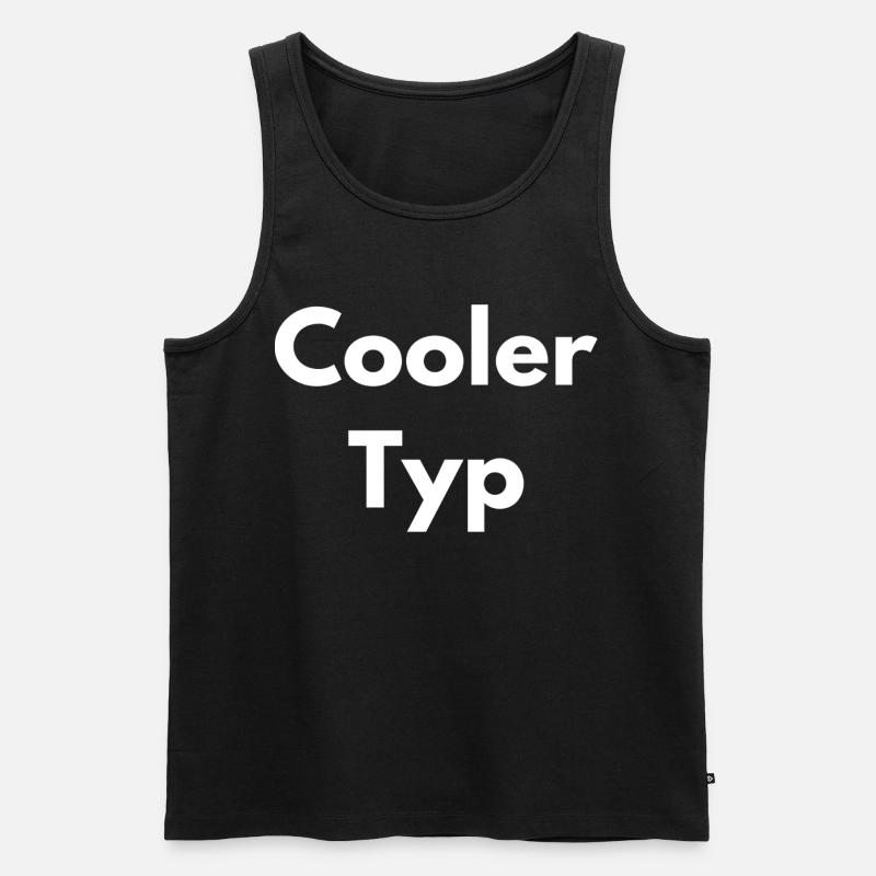 COOLER TYP - Männer Premium Bio Tank Top - Schwarz