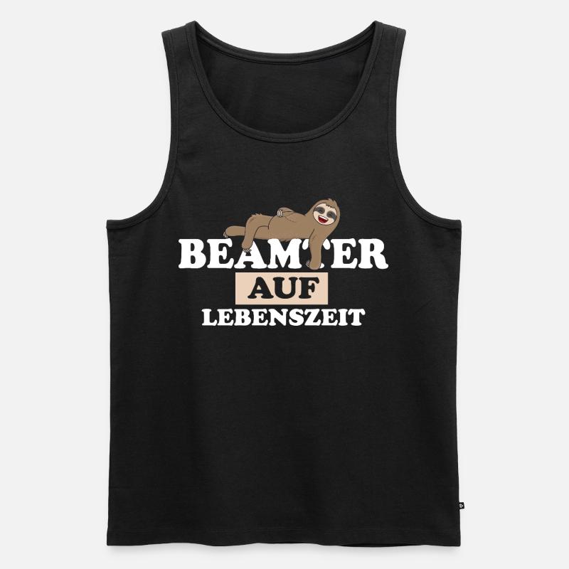 Beamter auf Lebenszeit - Männer Premium Bio Tank Top - Schwarz