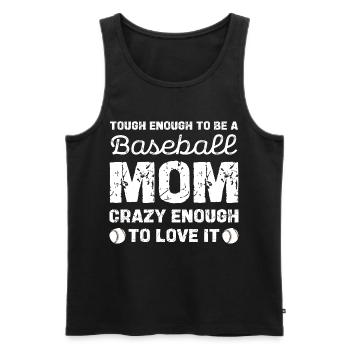 Baseball Mom Tough Love Graphic - Men's Premium Organic Tank Top - black - Front - AI Model Male 178 light (178cm)