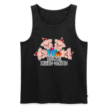 Pig Night gifts for all piggies! - Men's Premium Organic Tank Top - black - Front - AI Model Male 178 light (178cm)