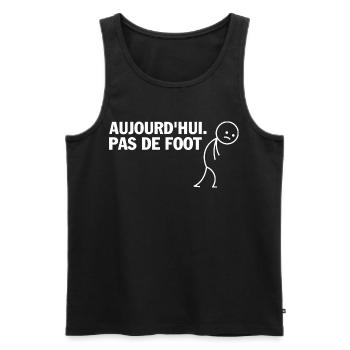 Heute kein Fußball - Männer Premium Bio Tank Top - Schwarz - Vorne - Michal (187cm)