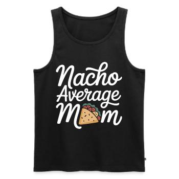Nacho Durchschnittliche Mama Lustig - Männer Premium Bio Tank Top - Schwarz - Vorne - Michal (187cm)