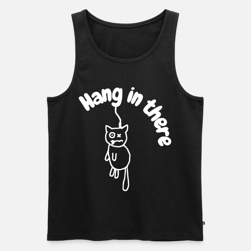 Hanginthere4 - Männer Premium Bio Tank Top - Schwarz