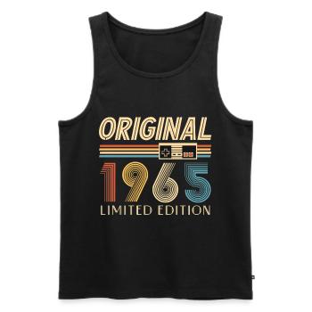 Gamer 60th Birthday 60th Anniversary Original 1965 - Men's Premium Organic Tank Top - black - Front - Michal (187cm)