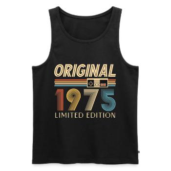 Gamer 50th Birthday 50th Anniversary Original 1975 - Men's Premium Organic Tank Top - black - Front - Michal (187cm)