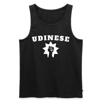Udinese - Men's Premium Organic Tank Top - black - Front - Michal (187cm)