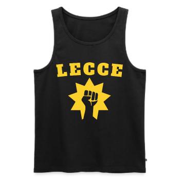 Lecce - Débardeur bio Premium Homme - noir - Devant - AI Model Male 178 light (178cm)