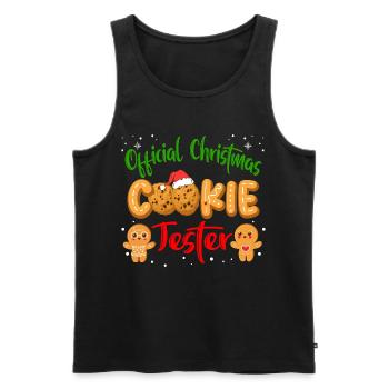 Offizieller Cookie-Tester Family Matching Outfit - Männer Premium Bio Tank Top - Schwarz - Vorne - AI Model Male 178 light (178cm)