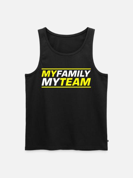 Mon équipe familiale dit - Débardeur bio Premium Homme - noir