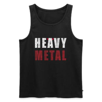 Heavy Metal Motif - Men's Premium Organic Tank Top - black - Front - AI Model Male 178 light (178cm)