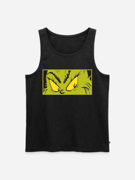 Der Grinch Auschnitt Seines Blickes - Männer Premium Bio Tank Top - Schwarz