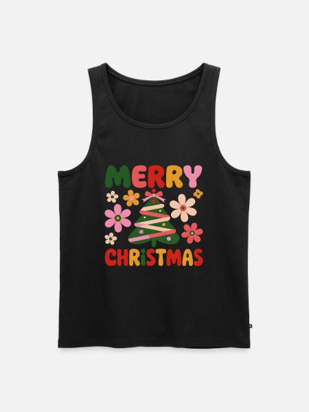 Merry Christmas - Men's Premium Organic Tank Top - black