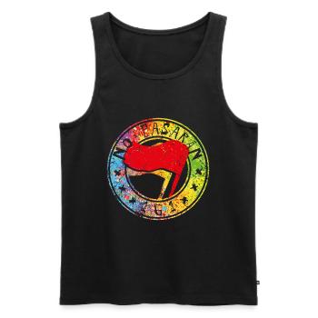 No Pasaran 161 - Men's Premium Organic Tank Top - black - Front - AI Model Male 178 light (178cm)