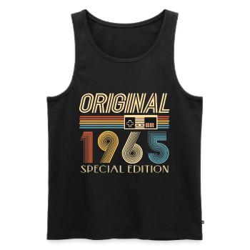 Gamer 60th Birthday 60th Anniversary Original 1965 - Men's Premium Organic Tank Top - black - Front - Michal (187cm)