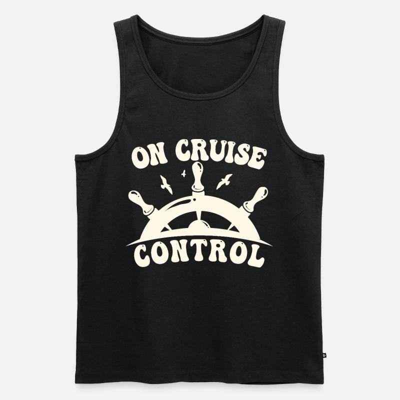Auf Tempomat - Männer Premium Bio Tank Top - Schwarz