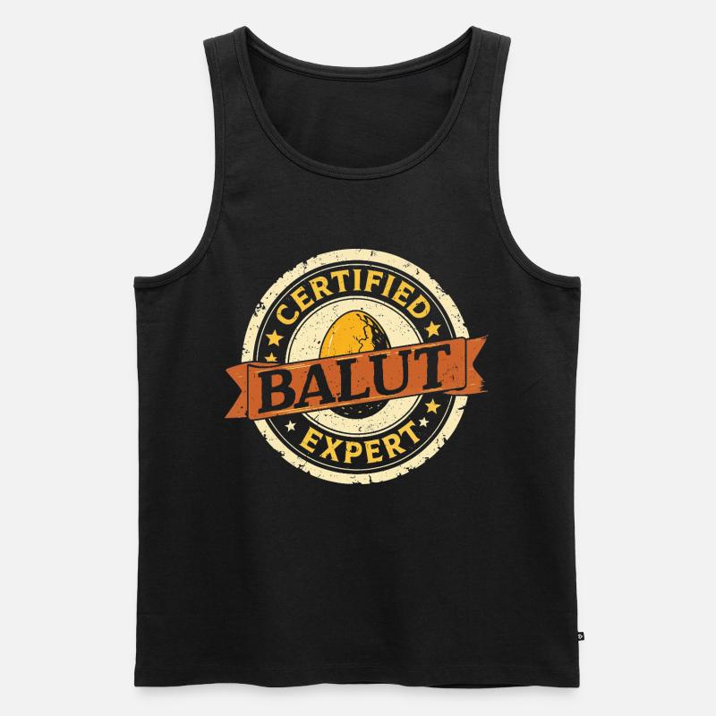 Certified Balut Expert Phillippinen - Männer Premium Bio Tank Top - Schwarz
