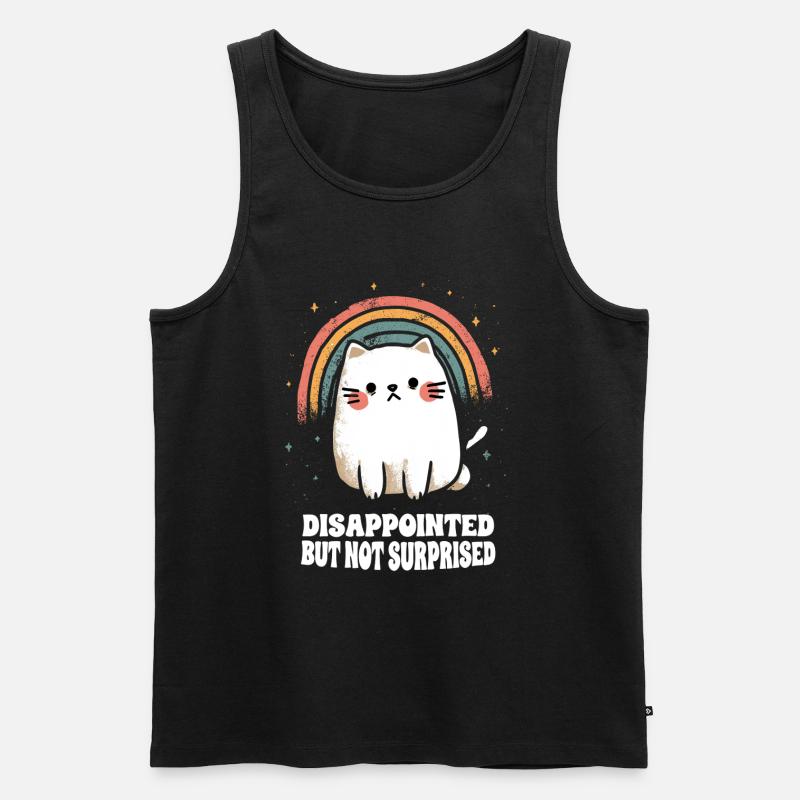 Disappointed - Männer Premium Bio Tank Top - Schwarz