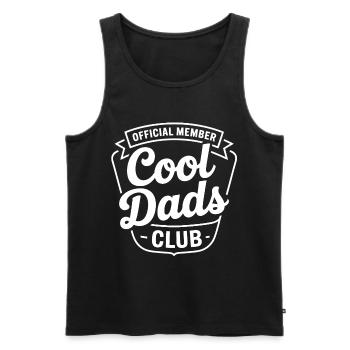 Emblème du Cool Dads Club - Débardeur bio Premium Homme - noir - Devant - Michal (187cm)