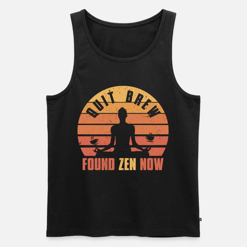 Kaffeeentzug Ex-Kaffeetrinker Quit Brew - Männer Premium Bio Tank Top - Schwarz