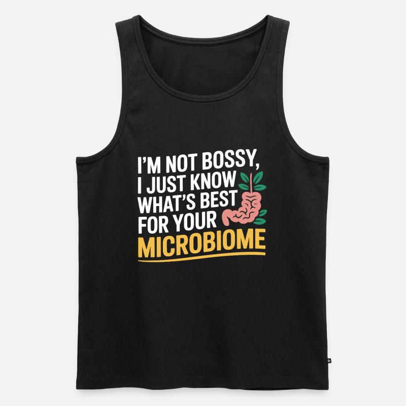 Diététicienne professionnelle experte en microbiome - Débardeur bio Premium Homme - noir