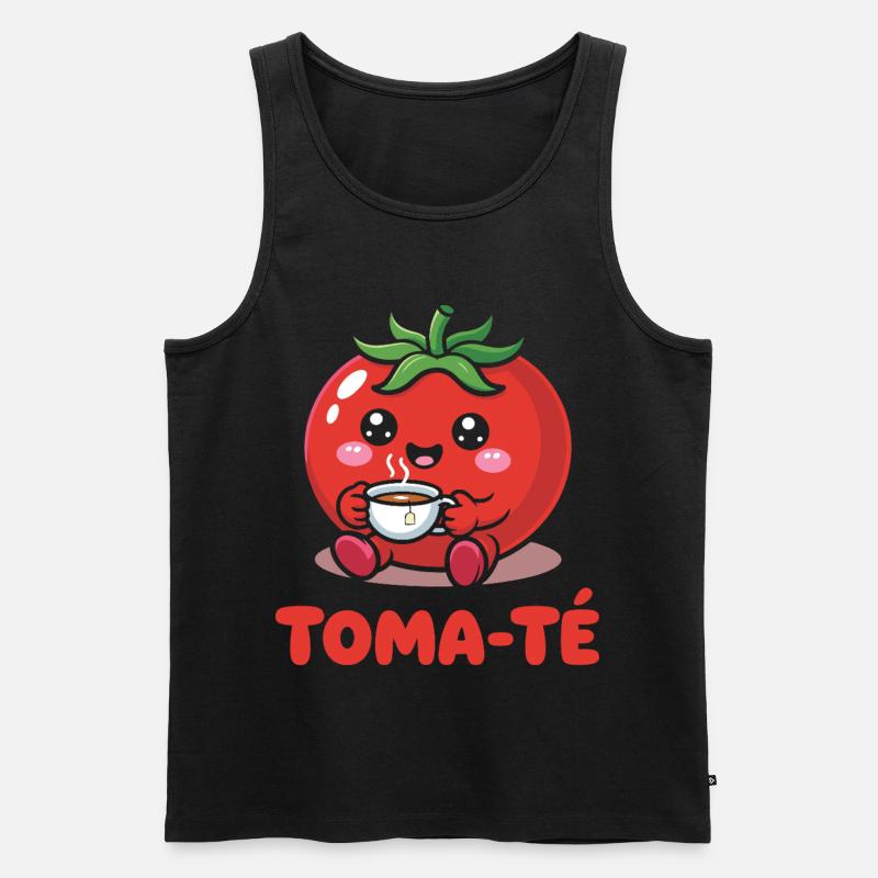 Lustige Spanischlehrerin der Maestra-Schule - Männer Premium Bio Tank Top - Schwarz