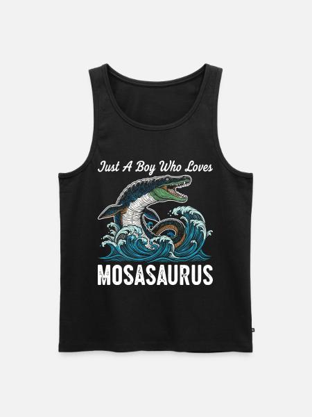Just A Boy Who Loves Mosasaurus - Men's Premium Organic Tank Top - black