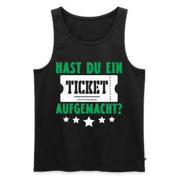 Science Coder DID YOU OPEN A TICKET FUNNY - Men's Premium Organic Tank Top - black - Front - AI Model Male 178 light (178cm)