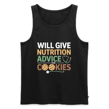 Professional Registered Dietitian Expert Counselor - Men's Premium Organic Tank Top - black - Front - Michal (187cm)