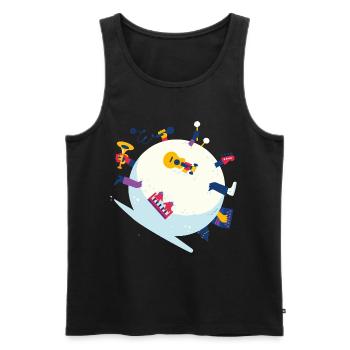 Zeller Weihnacht: Benefiz! 2025 - Männer Premium Bio Tank Top - Schwarz - Vorne - AI Model Male 178 light (178cm)