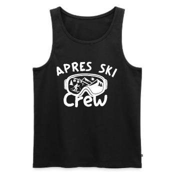 Après Ski Crew – Diction sur le ski des sports d’hiver - Débardeur bio Premium Homme - noir - Devant - Michal (187cm)