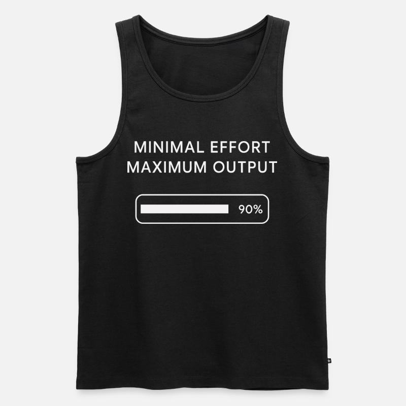 Effort minimum Rendement maximal - Débardeur bio Premium Homme - noir