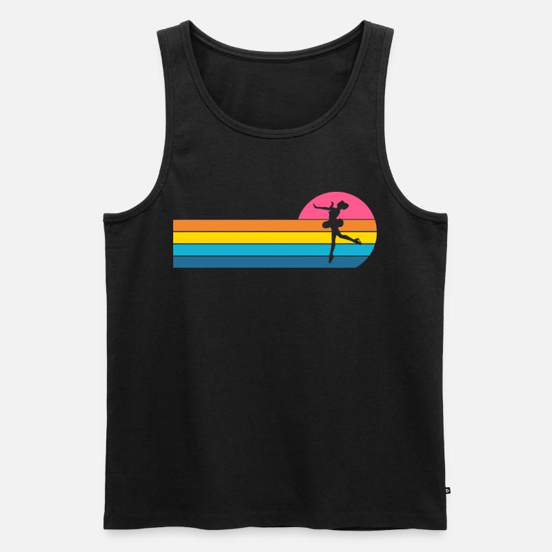 Eiskunstläuferin - Männer Premium Bio Tank Top - Schwarz