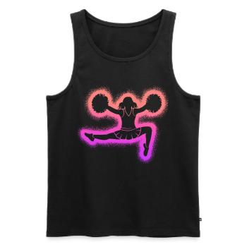 Pom-pom girls Girls Girls Cheerleaders - Débardeur bio Premium Homme - noir - Devant - AI Model Male 178 light (178cm)