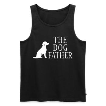 Der Hundevater – lustiges Hundebesitzer-Design - Männer Premium Bio Tank Top - Schwarz - Vorne - AI Model Male 178 light (178cm)
