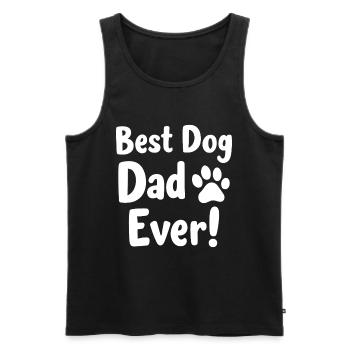 Best Dog Dad Ever Bester Hunde Papa - Men's Premium Organic Tank Top - black - Front - Michal (187cm)