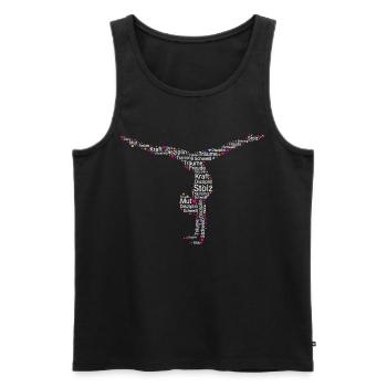 Gymnastics Gift for Gymnast - Funny - Men's Premium Organic Tank Top - black - Front - Michal (187cm)