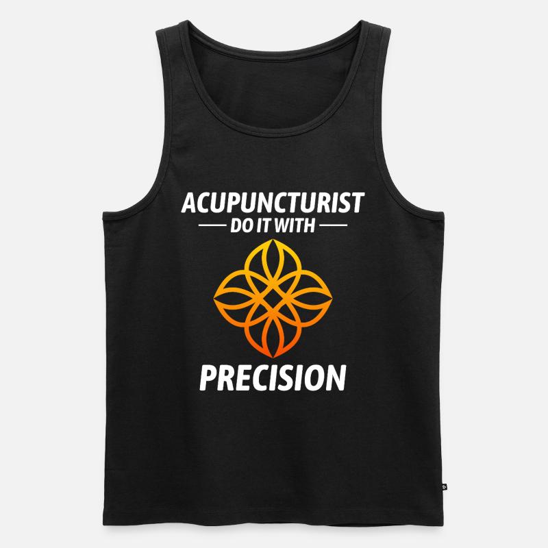 Licensed TCM Practitioner Expert Accuracy  - Men's Premium Organic Tank Top - black