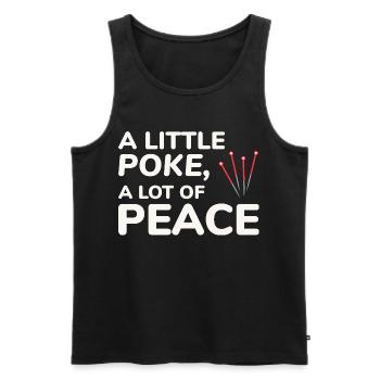 Lizenzierter TCM-Facharzt für Beruhigung - Männer Premium Bio Tank Top - Schwarz - Vorne - AI Model Male 178 light (178cm)