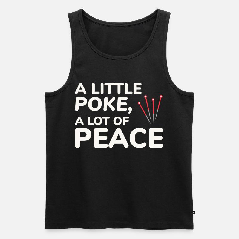 Licensed TCM Practitioner Expert Calming - Men's Premium Organic Tank Top - black
