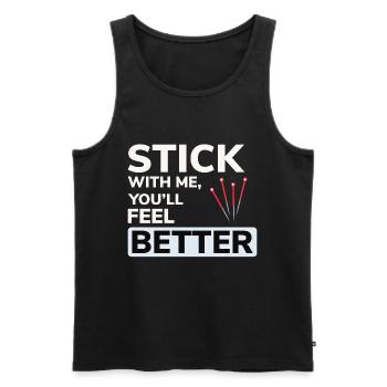 Licensed TCM Practitioner Expert Health  - Men's Premium Organic Tank Top - black - Front - Michal (187cm)