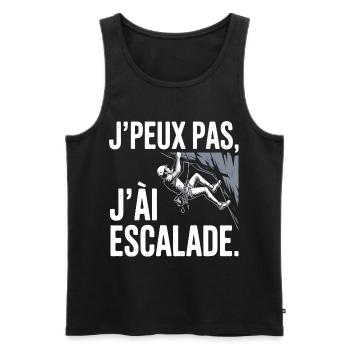 I can't I climbed - Men's Premium Organic Tank Top - black - Front - AI Model Male 178 light (178cm)