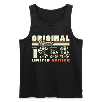 1956 Vintage Retro Birthday Gift - Men's Premium Organic Tank Top - black - Front - Michal (187cm)