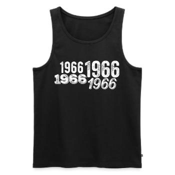 1966 - Männer Premium Bio Tank Top - Schwarz - Vorne - Michal (187cm)