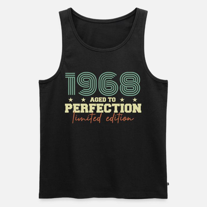 1968 - Männer Premium Bio Tank Top - Schwarz