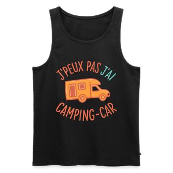 Ich kann nicht. Ich habe einen Wohnmobil. - Männer Premium Bio Tank Top - Schwarz - Vorne - AI Model Male 178 light (178cm)