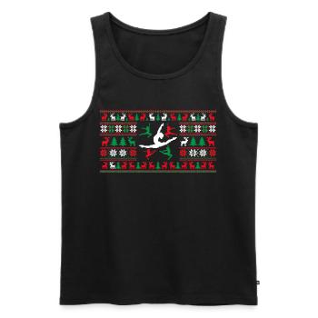 Gymnastics Gift Women - Gymnastics Christmas Gymnasti - Débardeur bio Premium Homme - noir - Devant - Michal (187cm)