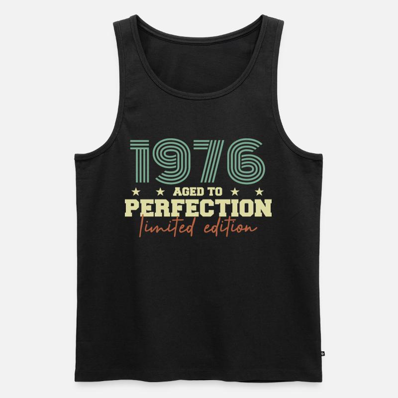 1976 - Männer Premium Bio Tank Top - Schwarz